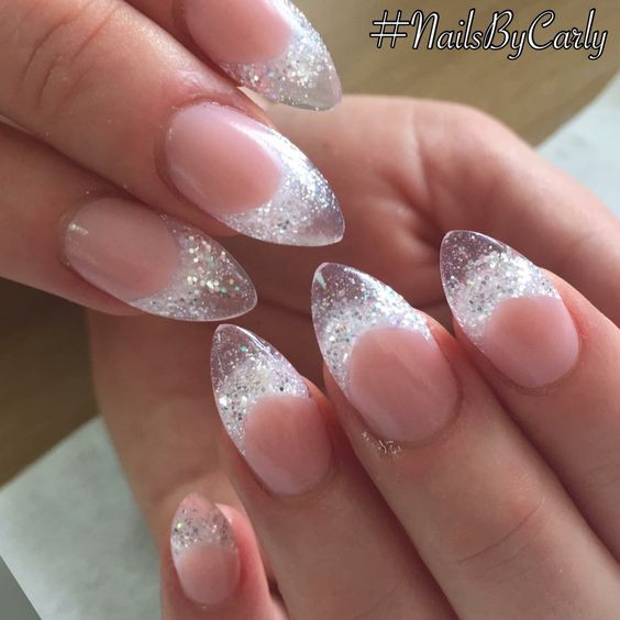 Glitter Almond Nails
 50 Must Try Classy Glitter Almond Acrylic Nails In 2017