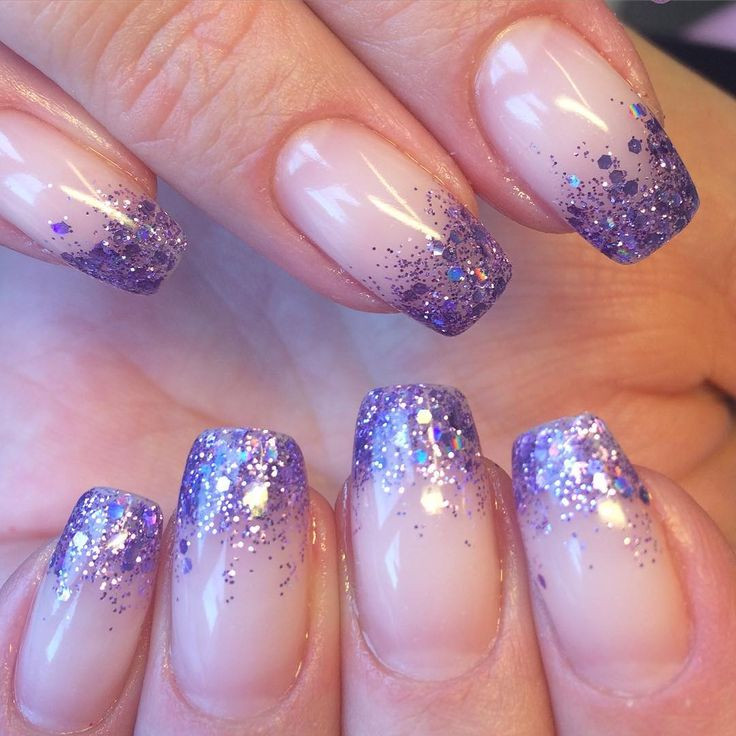 Glitter Fade Nails
 164 best Nail Polish Gel Colors images on Pinterest