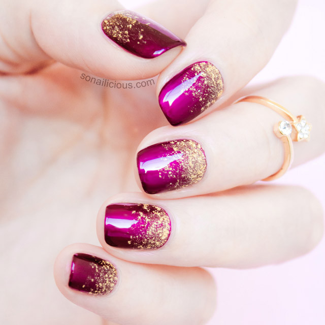 Glitter Gradient Nails
 2 Genius Tips For A Perfect Glitter Gra nt Tutorial