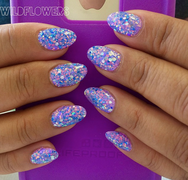 Glitter Mixes For Nails
 Nails of the Day Glittery outer space mermaid