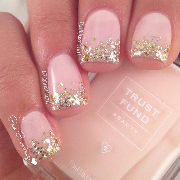 Glitter Nail Designs For Short Nails
 18 Great Nail Designs for Short Nails Pretty Designs