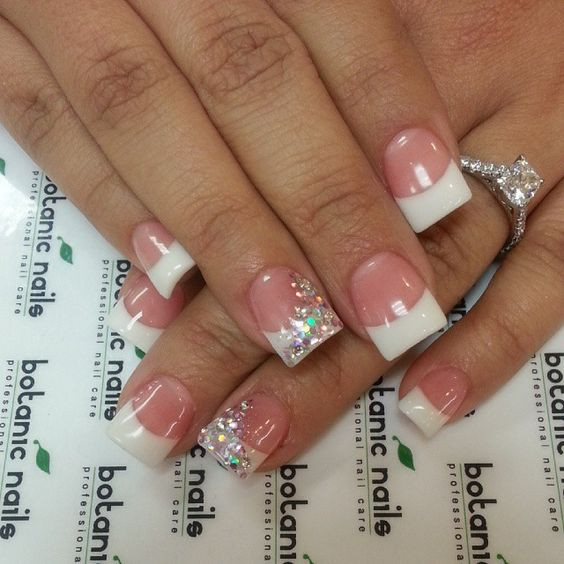 Glitter Nail Designs For Short Nails
 5 French Tip Nail Designs for Short Nails
