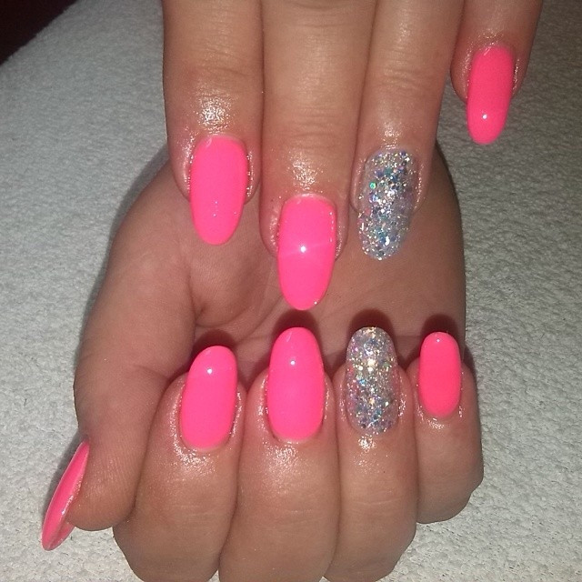 Glitter Nails Pink
 Neon Pink Nail Glitter s and for