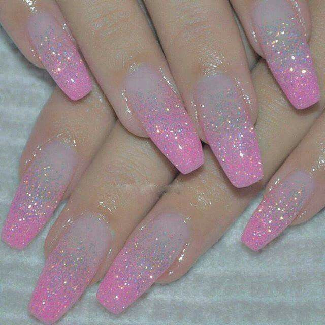 Glitter Nails Pink
 Best 25 Pink sparkle nails ideas on Pinterest