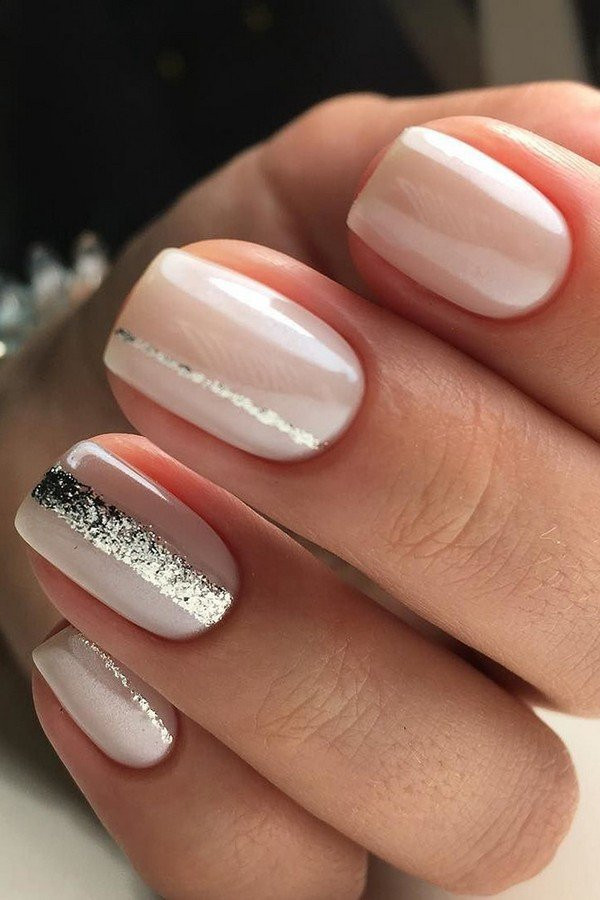 Glitter Nails Pinterest
 12 Perfect Bridal Nail Designs for Your Wedding Day Page