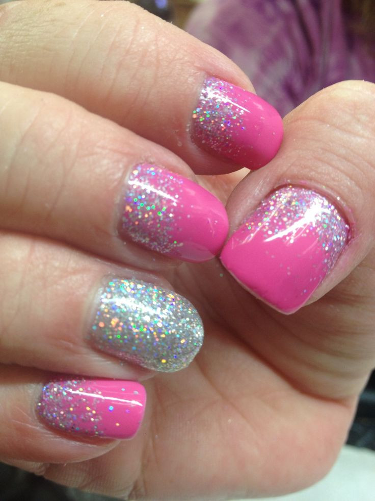 Glitter Nails Pinterest
 Best 25 Cute shellac nails ideas on Pinterest
