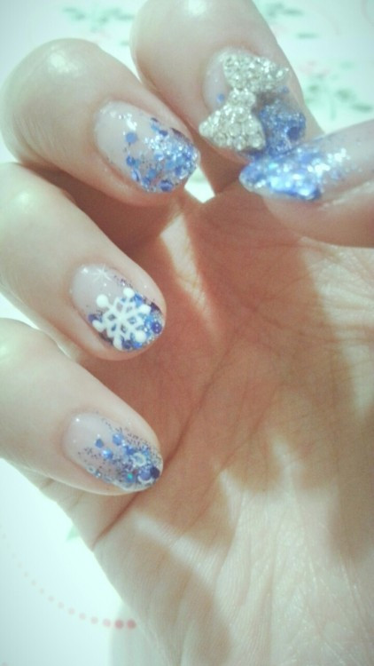 Glitter Nails Tumblr
 blue glitter nails on Tumblr