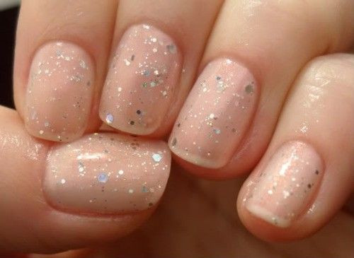 Glitter Nude Nails
 20 Fabulous Wedding Nail Designs 2020 Nail Designs for