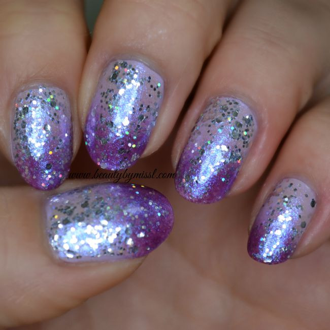 Glitter Ombre Nails Tutorial
 Glittery purple ombre nails & tutorial Beauty by Miss L