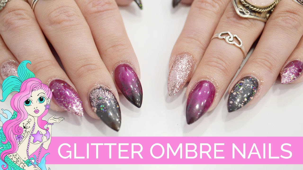 Glitter Ombre Nails Tutorial
 DIY Tutorial Glitter Ombré Nails