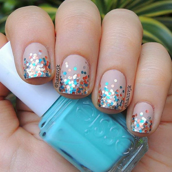 Glitter On Nails
 100 Cute And Easy Glitter Nail Designs Ideas To Rock This