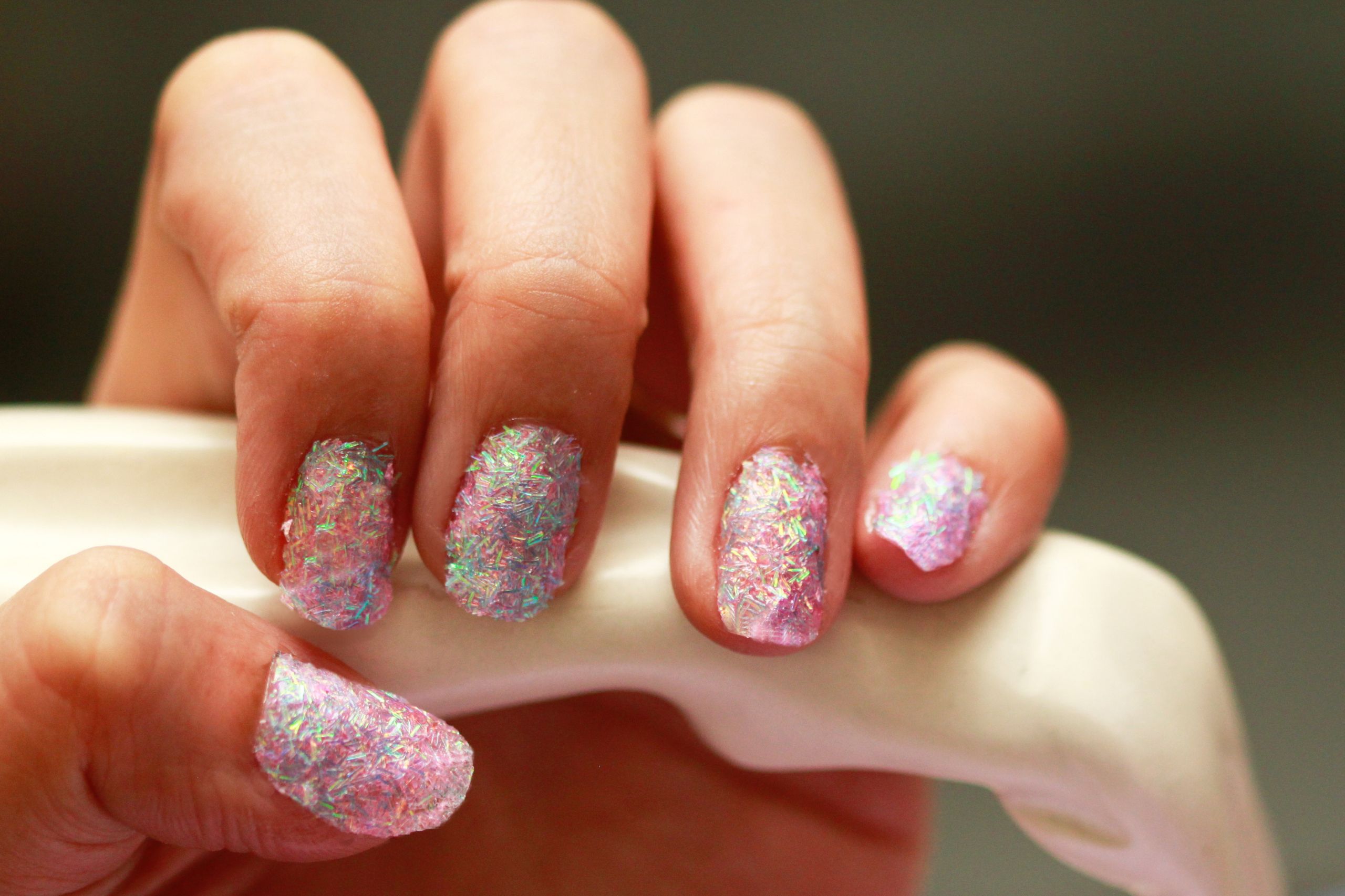 Glitter On Nails
 How to Create Fake Nails out of Glitter 13 Steps with
