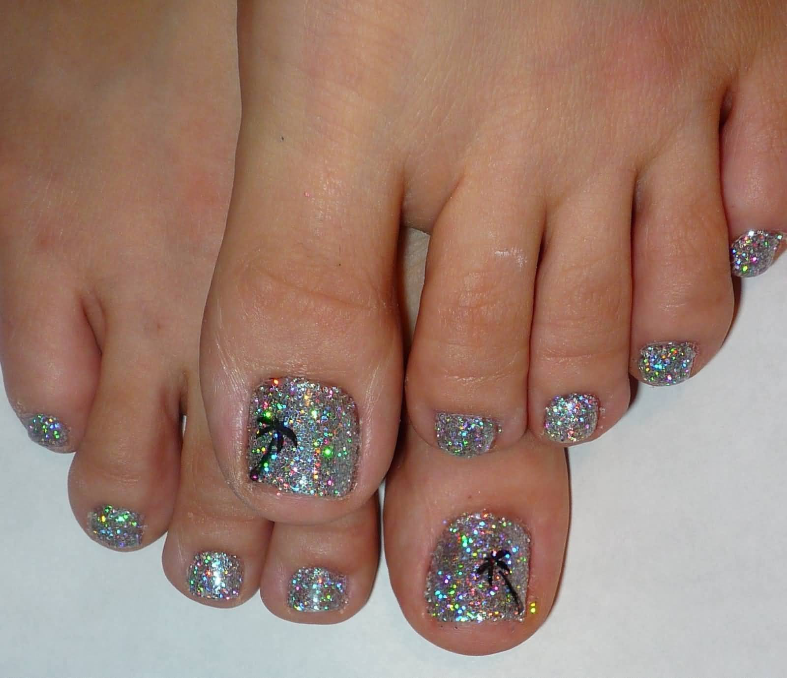 Glitter Toe Nail Designs
 65 Most Beautiful Glitter Nail Art Designs