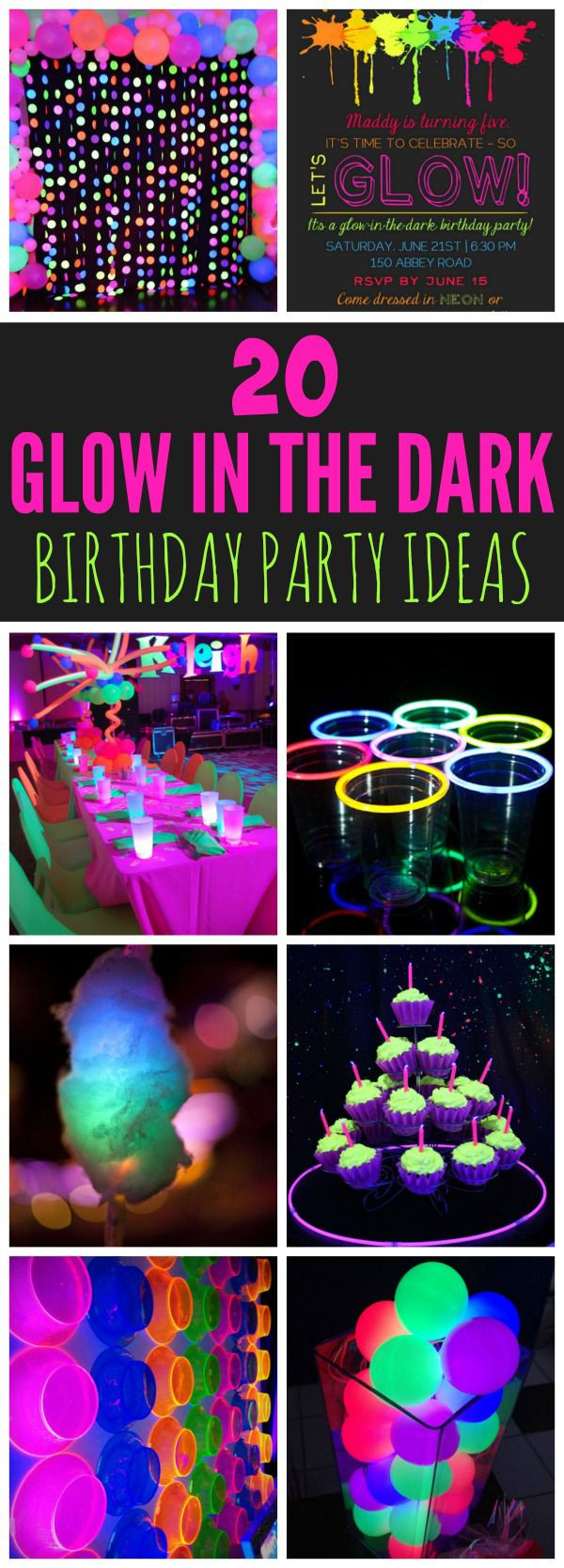 Glow Party Ideas For Kids
 20 Epic Glow In The Dark Party Ideas