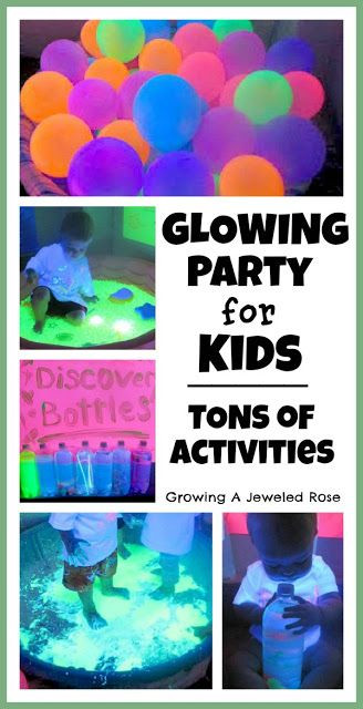 Glow Party Ideas For Kids
 For your glow in the dark birthday party