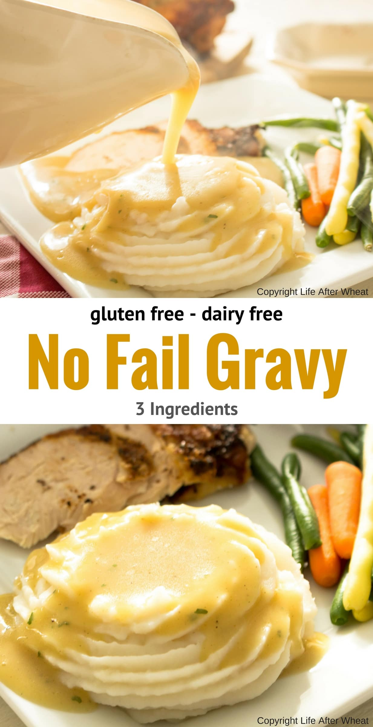 Gluten Free Dairy Free Gravy
 Gluten Free Gravy Recipe 3 ingre nts & Dairy Free