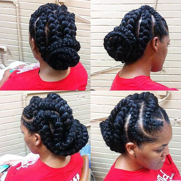 Goddess Braid Updo Hairstyles
 51 Goddess Braids Hairstyles for Black Women
