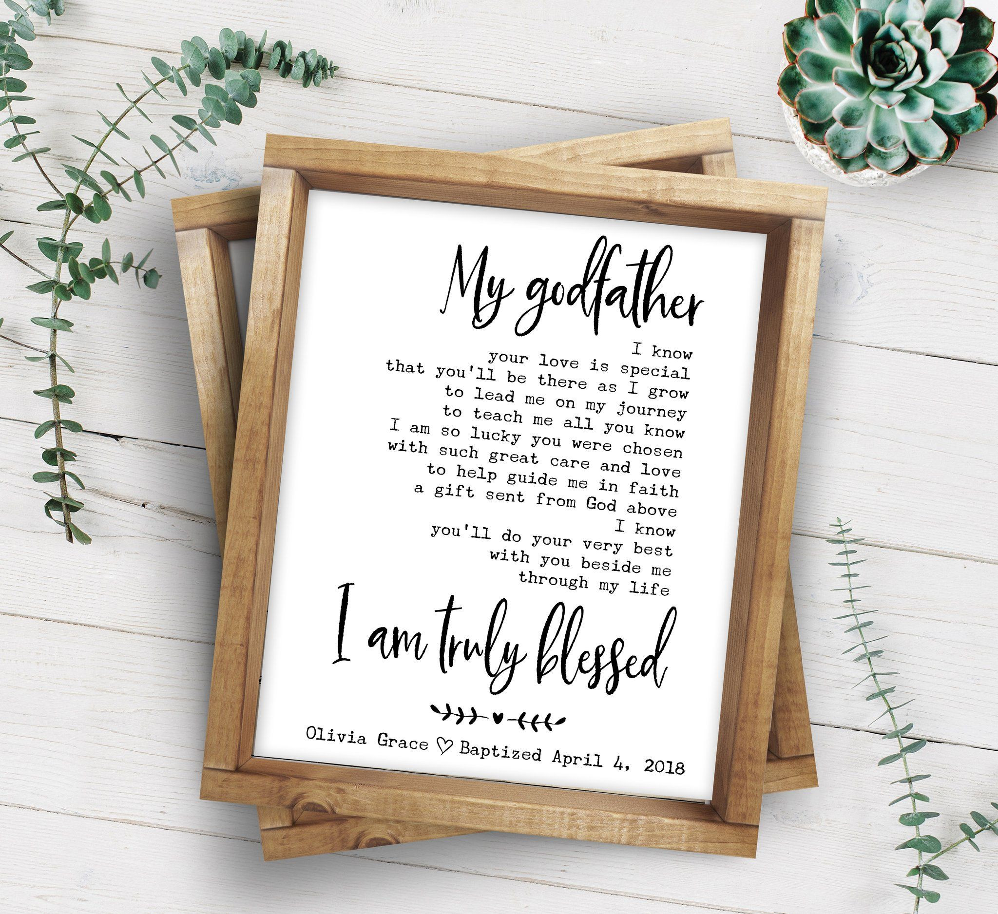 Godfather Gift Ideas For Christening
 Godfather Poem Godfather Christening Gift