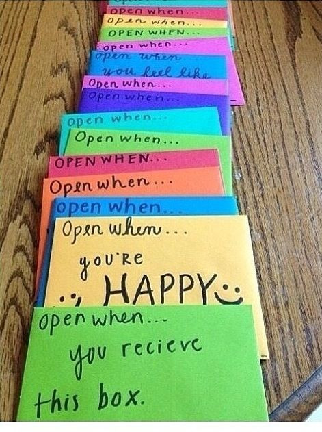 Going Away Gift Ideas For Boyfriend
 Make A Open When Letters For Your Boyfriend girlfriend