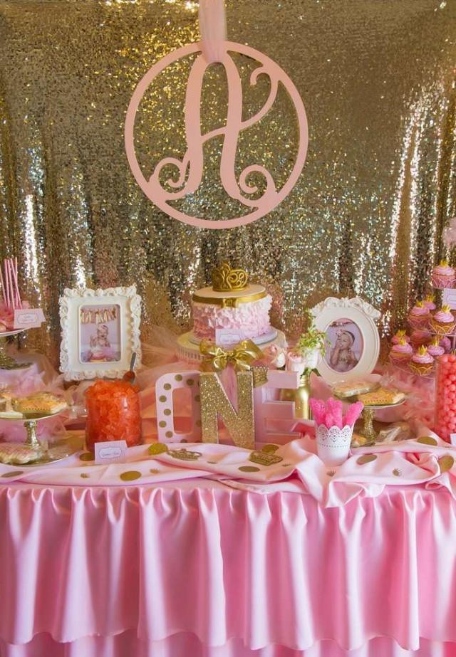 Gold And Pink Birthday Decorations
 Bridal Shower Pink And Gold Birthday Party Ideas