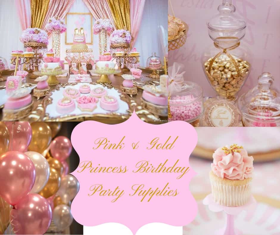 Gold And Pink Birthday Decorations
 Pink & Gold Princess Birthday Party Supplies Hip Hoo Rae