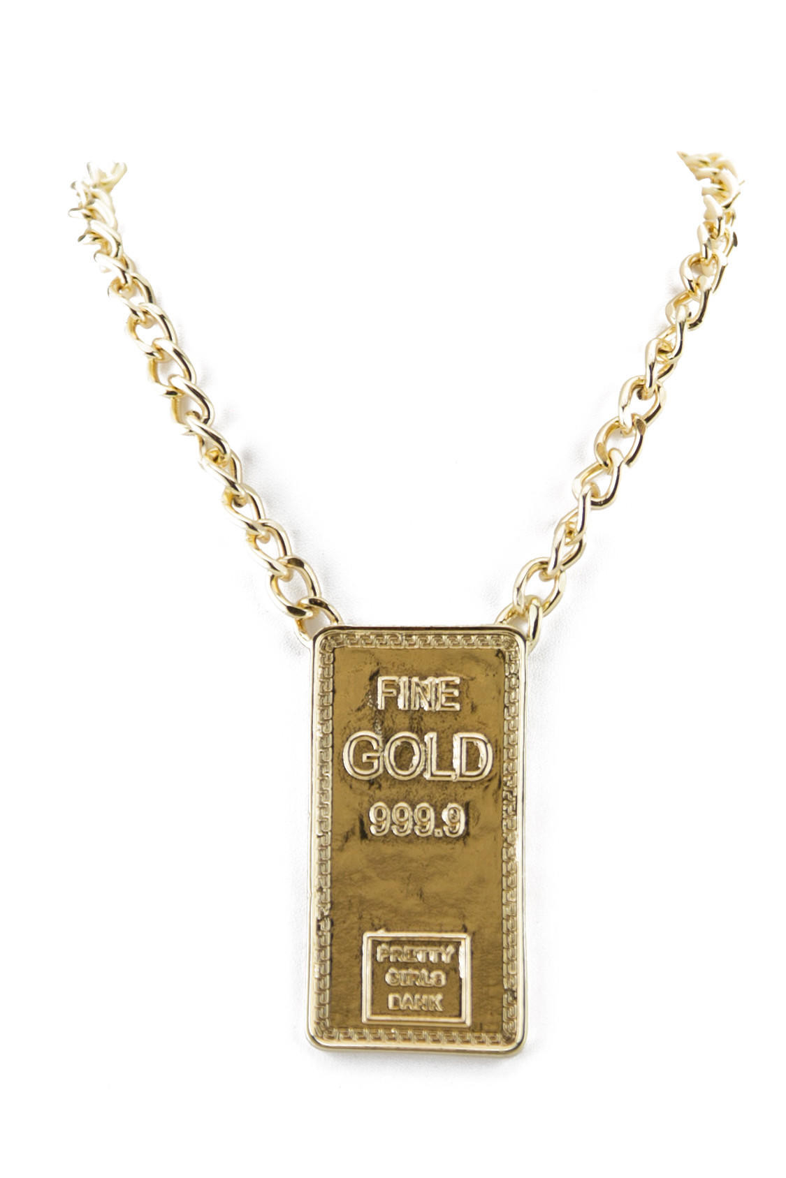Gold Bar Pendant Necklace
 FINE GOLD BAR PENDANT NECKLACE from Haute & Rebellious