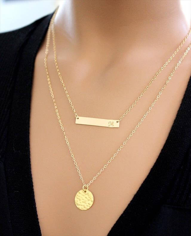 Gold Bar Pendant Necklace
 10 Beautiful Jewelry Gift Ideas for Her Etsy