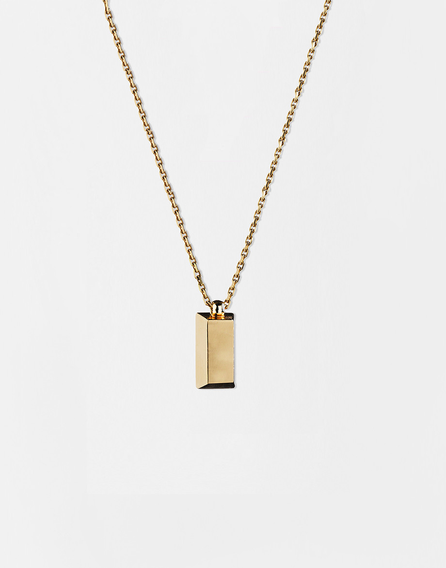Gold Bar Pendant Necklace
 Yellow Gold Bar Pendant Necklace Shop MMCurate