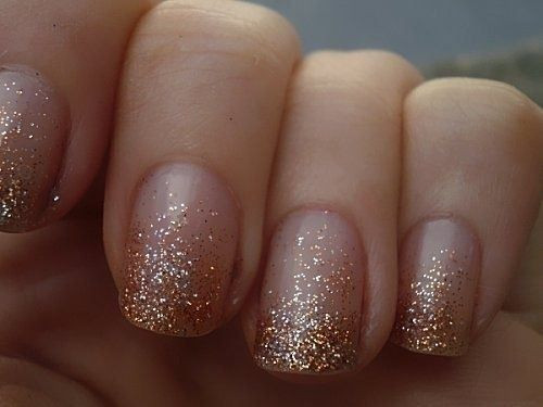 Gold Glitter Ombre Nails
 Shine Bright like a Diamond