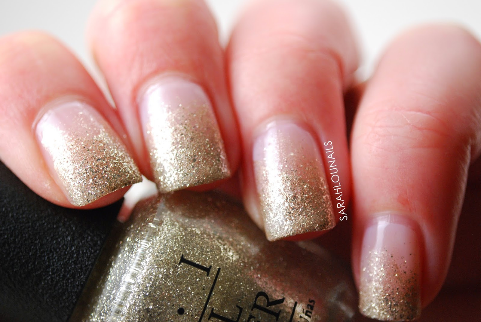 Gold Glitter Ombre Nails
 Be Fun and Fabulous with this Top 50 Glitter Ombre Nails