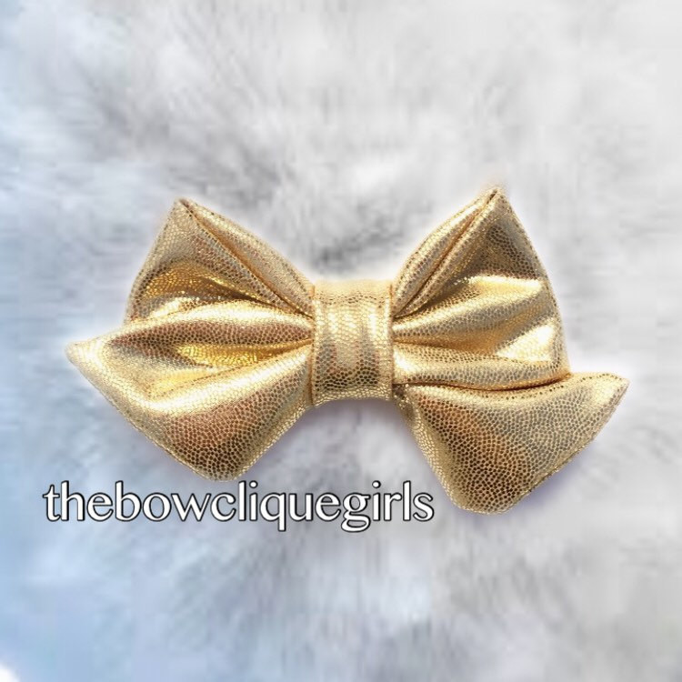 Gold Hair Bow For Baby
 Shiny gold hair bow gold sailor bows bows for girls baby