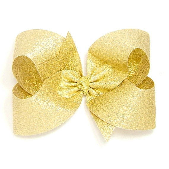 Gold Hair Bow For Baby
 Metallic Gold Hair Bow Gold Glitter Hair Bows for by