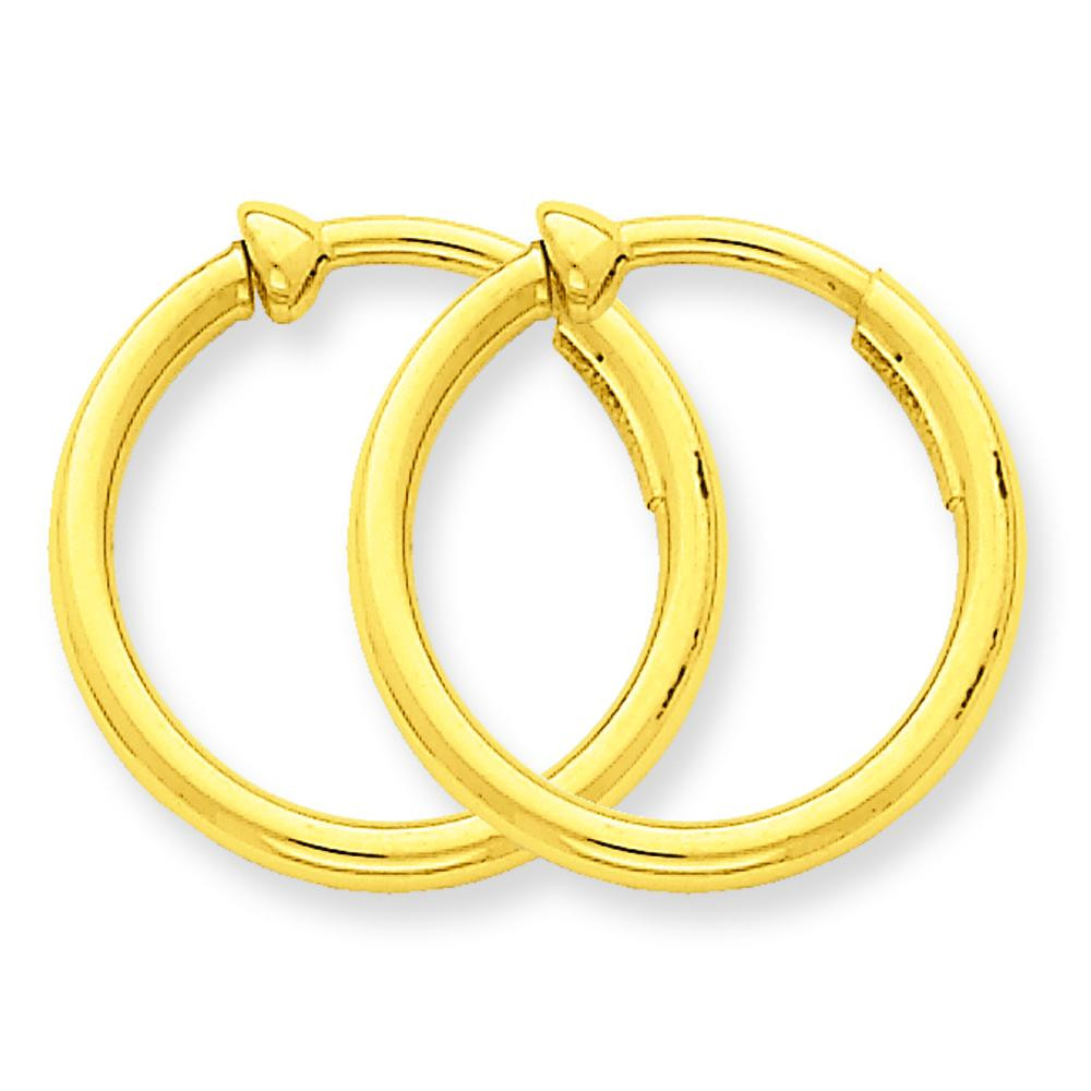 Gold Hoop Earrings Walmart
 14K Yellow Gold Clip Hoop Earrings Jewelry Walmart
