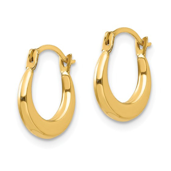 Gold Hoop Earrings Walmart
 Diamond2deal 14k Yellow Gold Small Hoop Earrings for