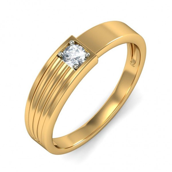 Gold Wedding Rings For Him
 Wedding Ring Band for Him in White Gold JeenJewels