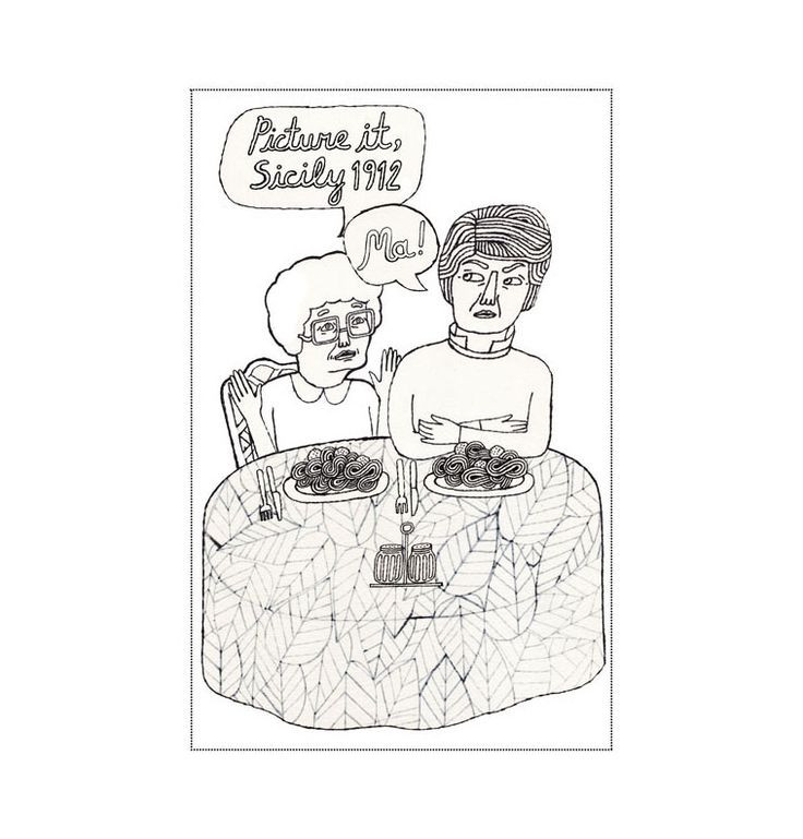 Golden Girls Coloring Book
 Golden Girls Coloring Book Page by Sara Guindon