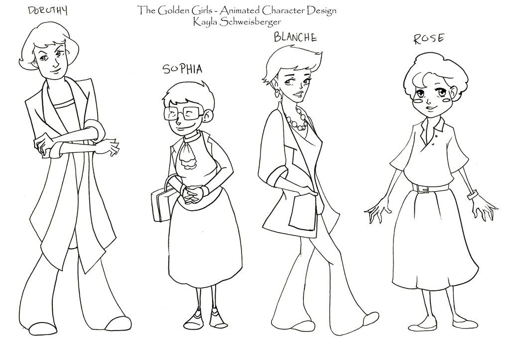 Golden Girls Coloring Book
 Art The Golden Girls Coloring Pages