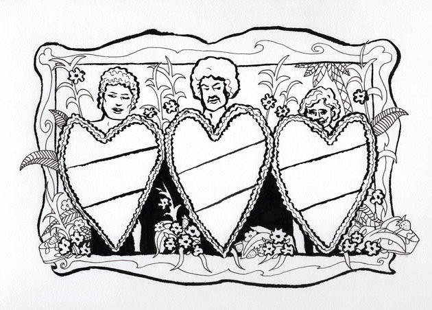 Golden Girls Coloring Pages
 Shade the Pines Ma with The Golden Girls Coloring Book