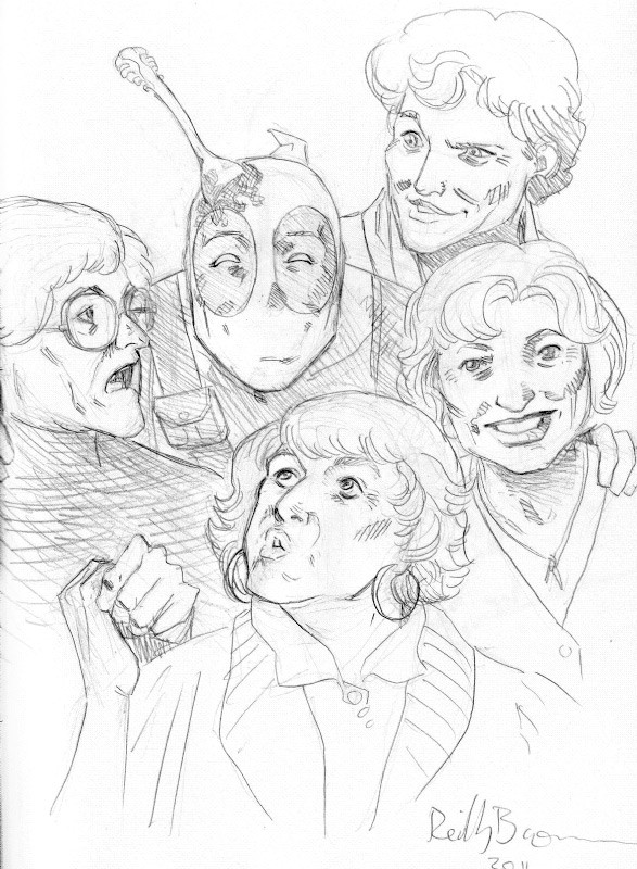 Golden Girls Coloring Pages
 Deadpool and the Golden Girls by ReillyBrown on DeviantArt