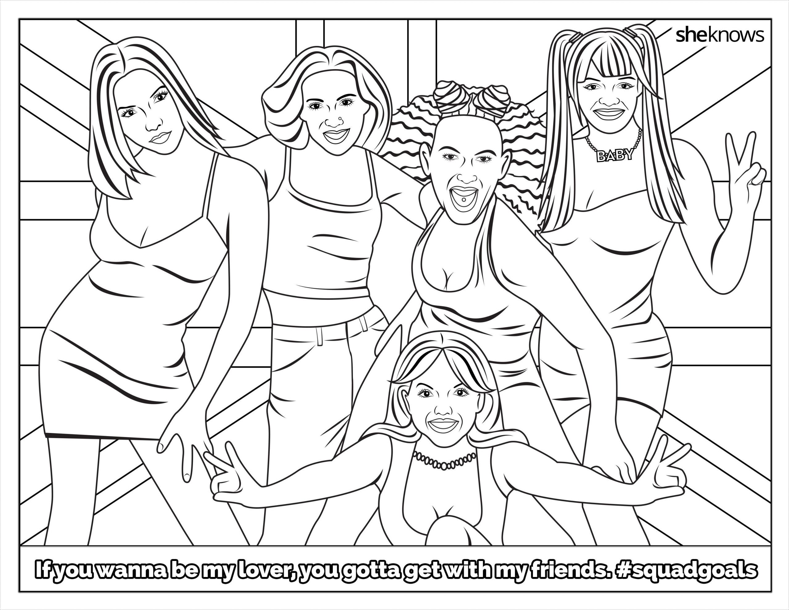 Golden Girls Coloring Pages
 The Ultimate SquadGoals Coloring Book — Print It Color