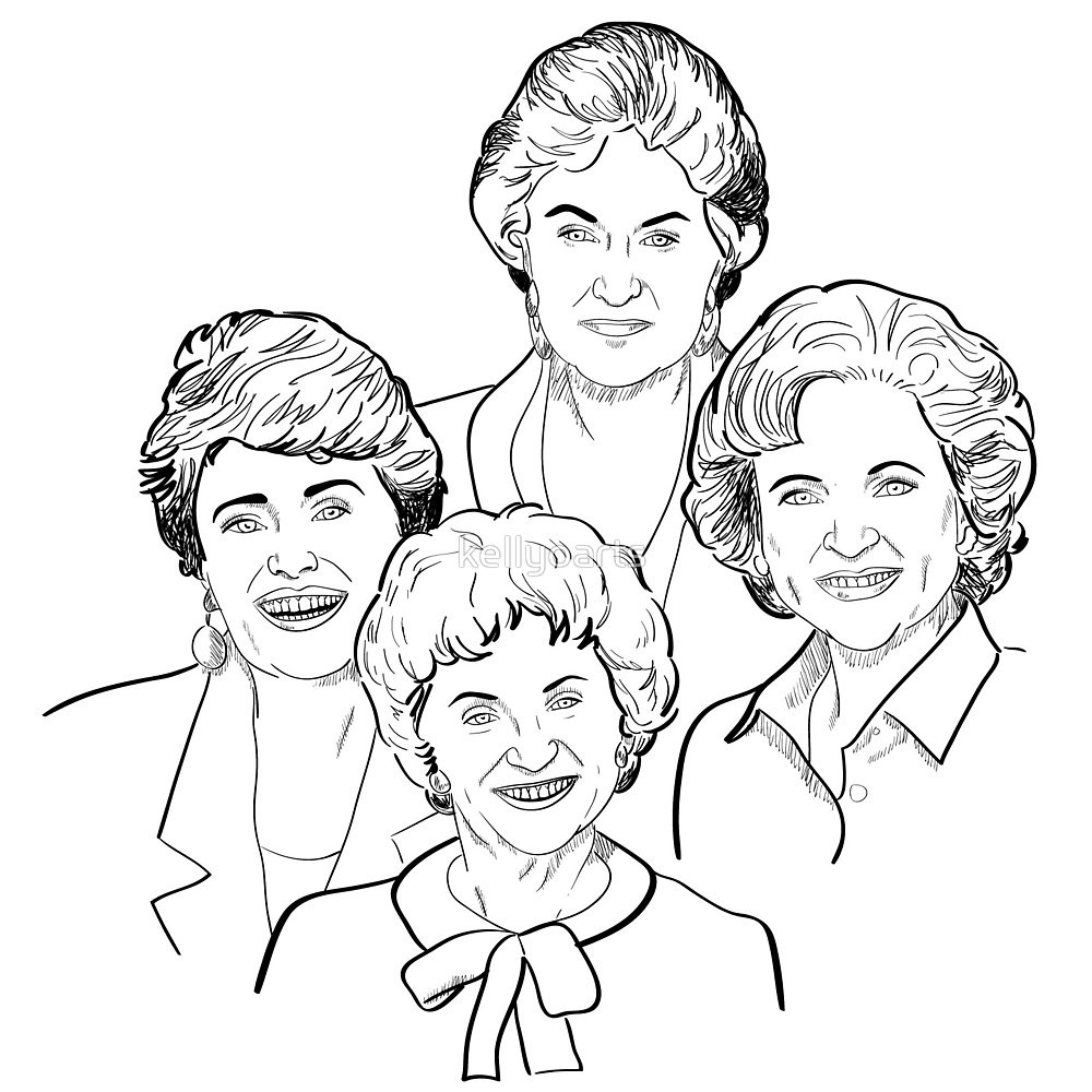 Golden Girls Coloring Pages
 "Golden Girls Sketch" by kellyoarts
