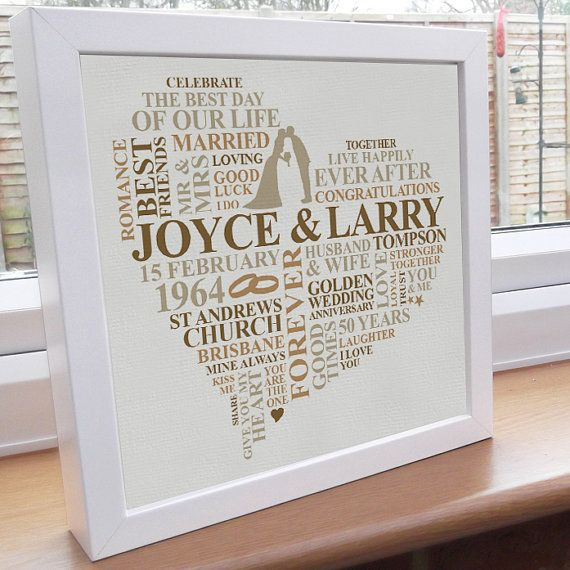 Golden Wedding Anniversary Gift Ideas For Parents
 Best 25 Golden wedding anniversary ts ideas on