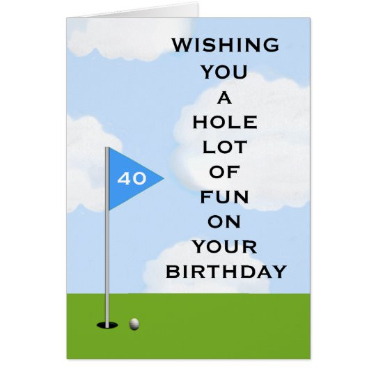 Golf Birthday Wishes
 Golf Birthday Card