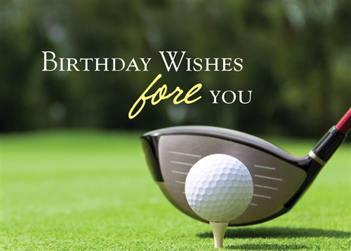 Golf Birthday Wishes
 Golf Course Birthday Card
