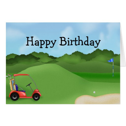 Golf Birthday Wishes
 Golf Birthday Card