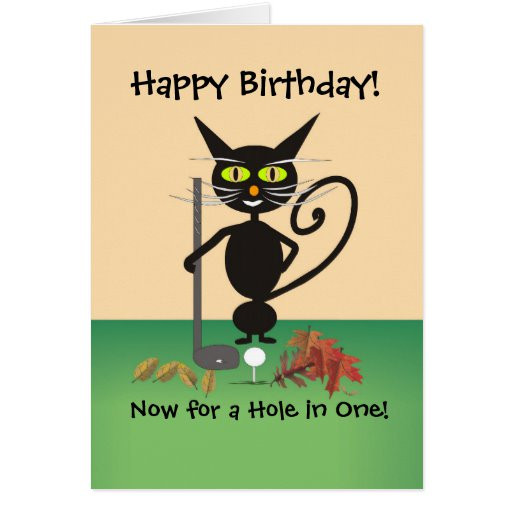 Golf Birthday Wishes
 Golf Birthday Greeting Card