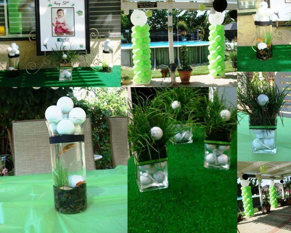 Golf Themed Retirement Party Ideas
 50th Golf Theme Centerpieces Yelp