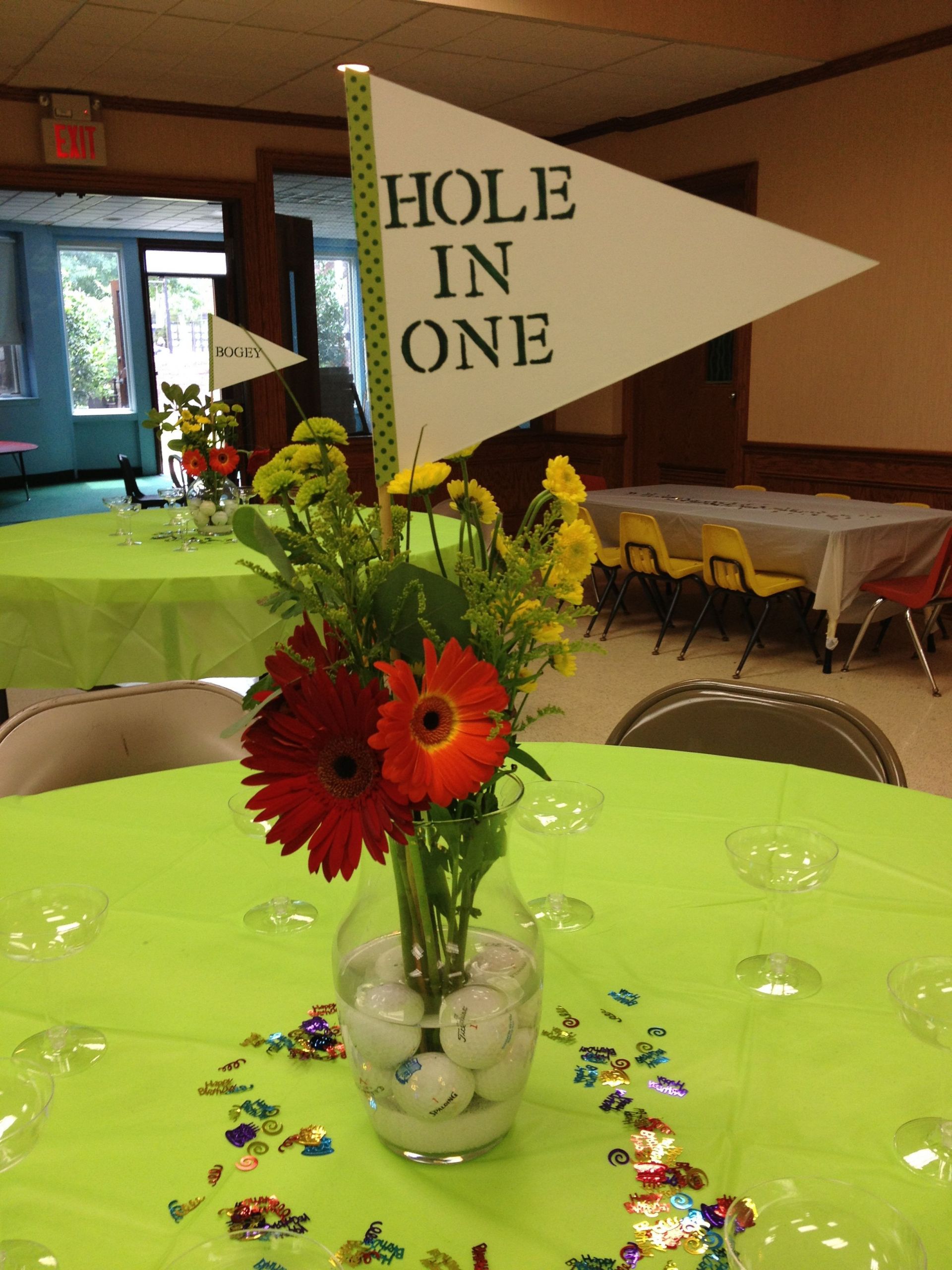 Golf Themed Retirement Party Ideas
 Golf Theme party table centerpiece Super easy