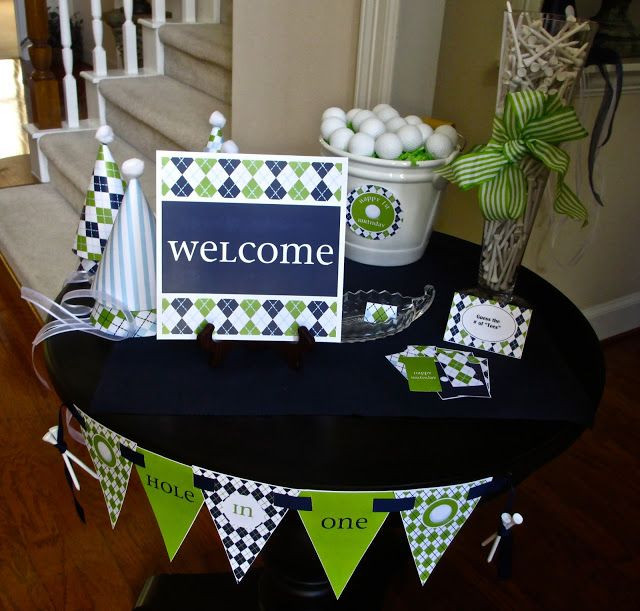 Golf Themed Retirement Party Ideas
 Mr and Mrs Powell Ryan s First Birthday Par TEE
