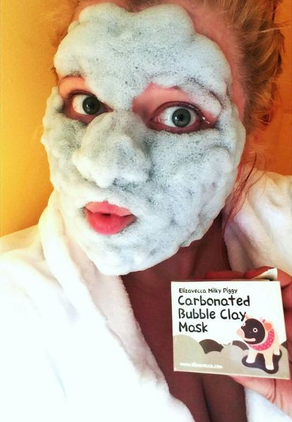 Good Face Masks DIY
 The Elizavecca Milky Piggy Carbonated Bubble Clay Mask